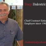 Tony Balestrini - Colautti Chief Contract Estimator since 1969.
